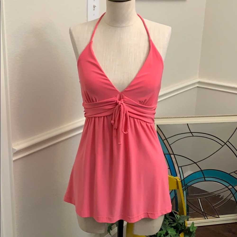 No Boundaries Pink Halter Top